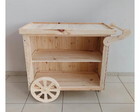 Carrinho Gourmet em madeira