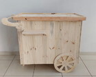 Carrinho Gourmet em madeira