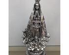 Escultura Nossa Senhora Aparecida com Flores
