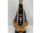 Escultura Nossa Senhora Aparecida com Flores