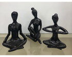 Trio de Yoga. yoga, escultura yoga, escultura trio de yoga