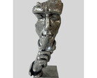 Escultura Abstrata Face Silêncio (p)