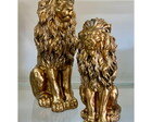 Escultura Dupla de Leões