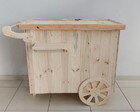 Carrinho Gourmet em madeira