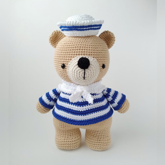 Ursinho Marinheiro Hugo - Amigurumi