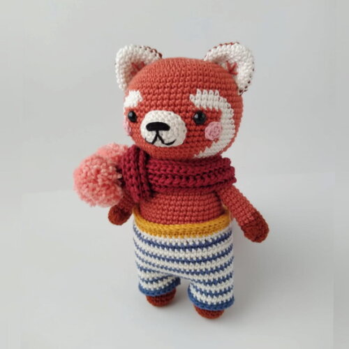 Amigurumi - Ron, o Panda Vermelho