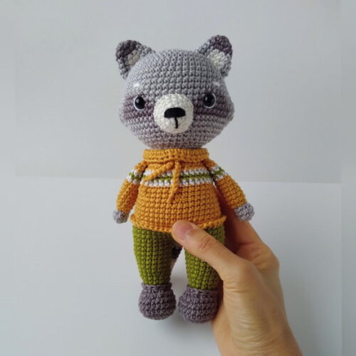 Amigurumi - Toto, o Guaxinim