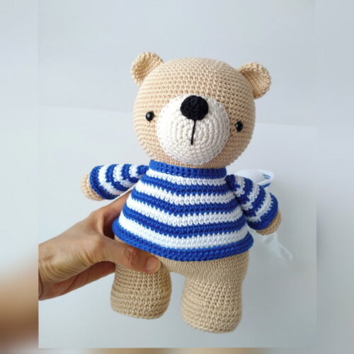 Ursinho Marinheiro Hugo - Amigurumi