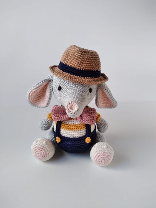 Doki, o elefante amigurumi