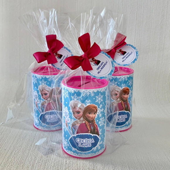 40 Cofrinhos Personalizado Frozen