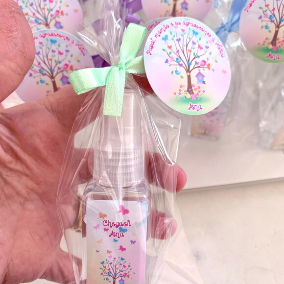 Álcool 70% Spray Lembrancinha maternidade Jardim Encantado