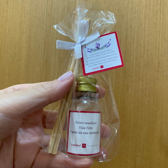 Brinde Janeiro Branco Mini Aromatizador com Logo