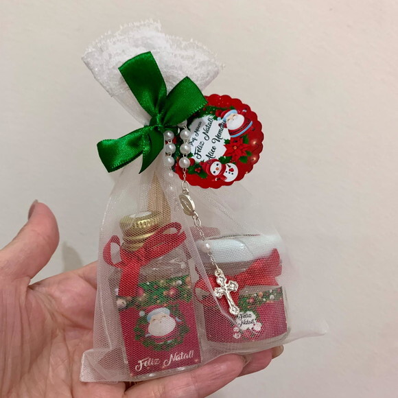 Brinde Natal Vela Aromática Vidro + Aromatizador Vidro