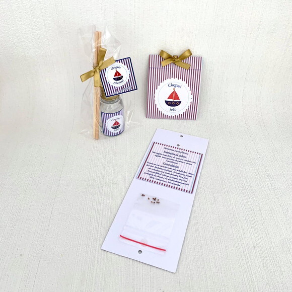 Kit Lembrança Maternidade Chevron elefante