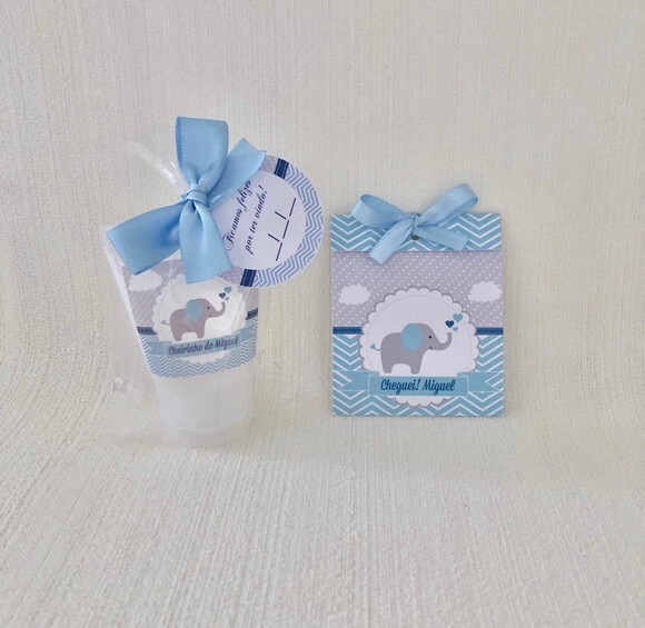 Kit Lembrancinha Maternidade Chevron elefante