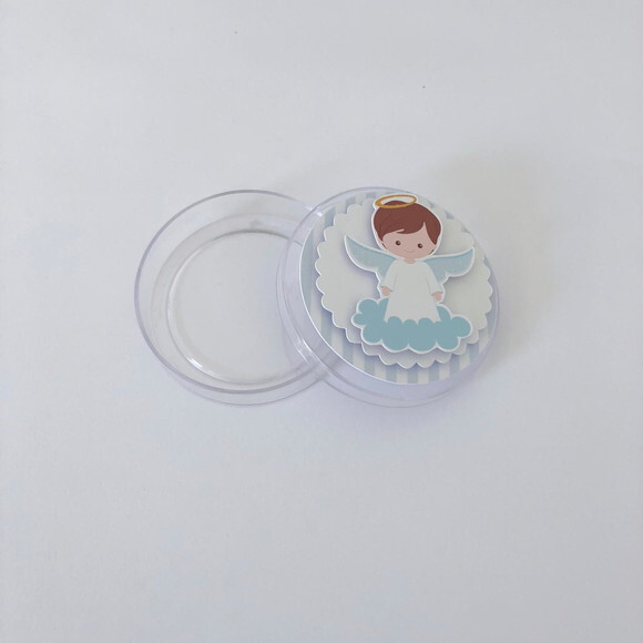 Latinha personalizada 3D Anjinho Batizado