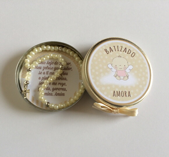 Latinhas Mint to be Batizado Anjo