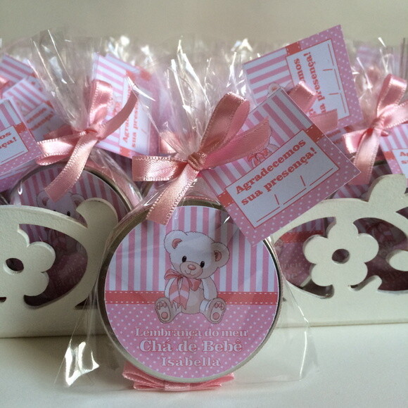 Latinhas Mint to be Chá de Bebê Ursinha
