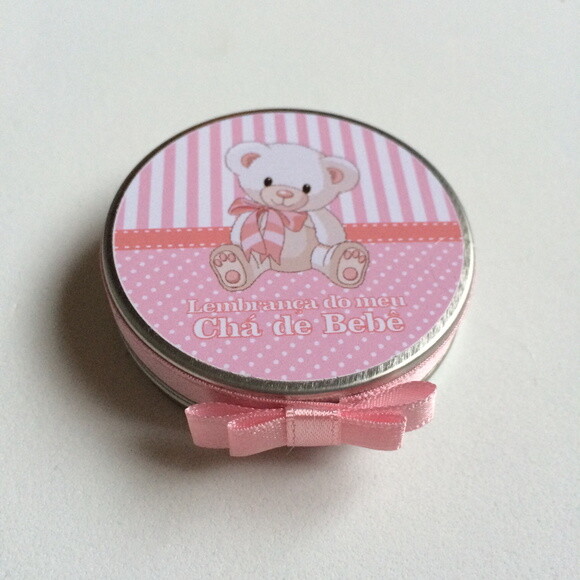 Latinhas Mint to be Chá de Bebê Ursinha