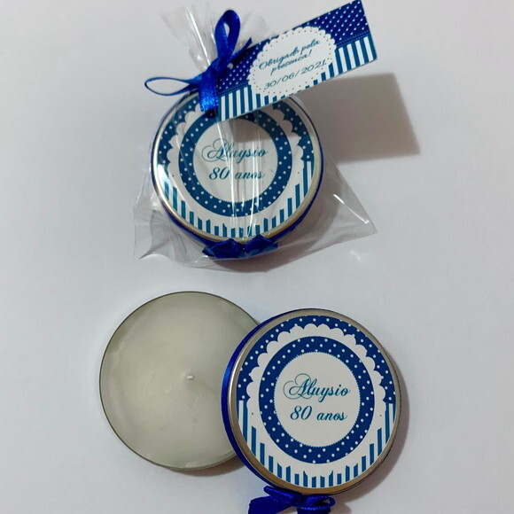 Lembrança 80 anos Vela Aromática