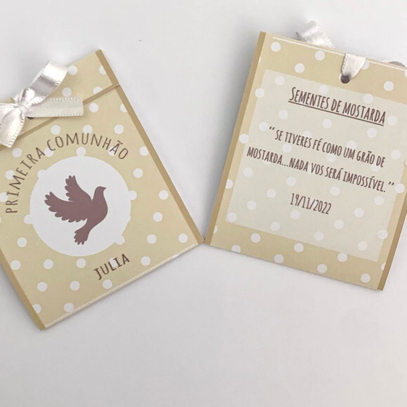 Lembrança Batizado Sementinha Divino