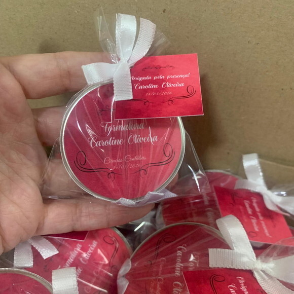 Lembrança Formatura Ciências Contábeis Vela Aromática