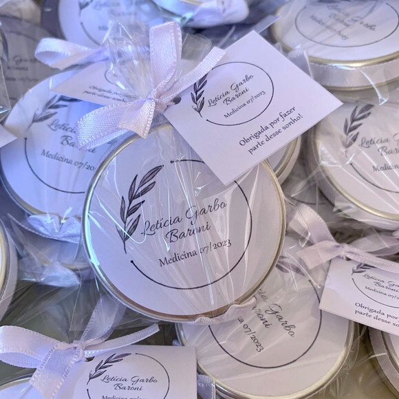 Lembrança Formatura Medicina Vela Aromática
