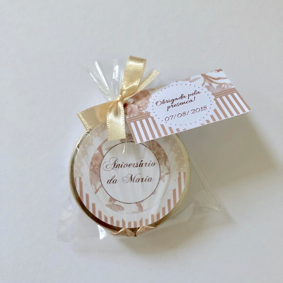 Lembrança para aniversário Vela Aromática