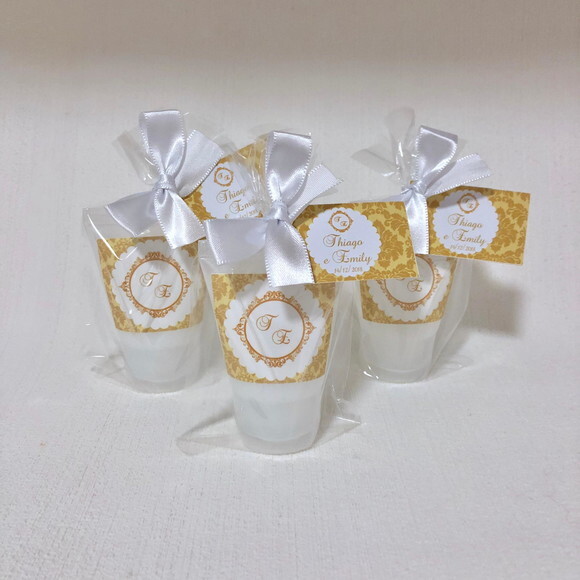 Lembrança para Casamento Hidratante Arabesco Dourado