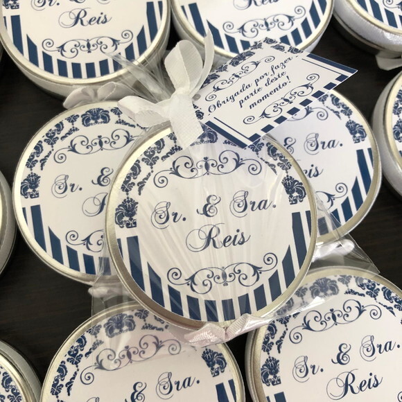 Lembrança para Casamento Vela Aromática