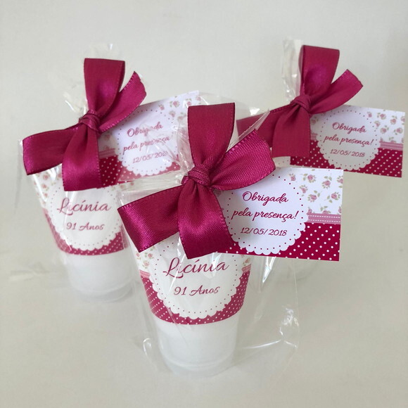 Lembrança para Madrinha de Casamento Floral Pink