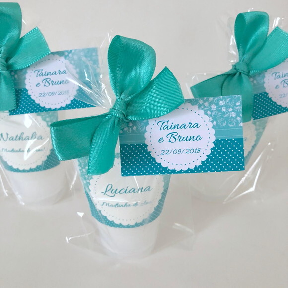 Lembrança para Madrinha de Casamento Azul Tiffanny