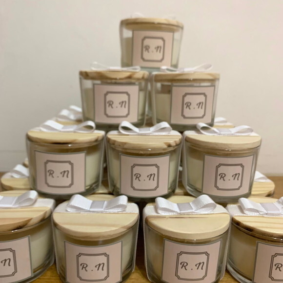Lembrança Vela Vegetal Aromática Pote Vidro