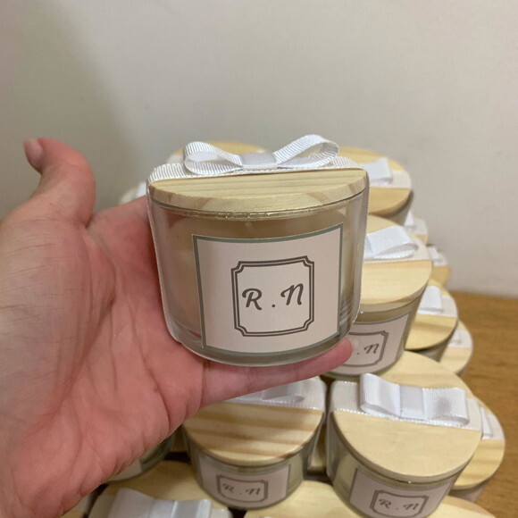 Lembrança Vela Vegetal Aromática Pote Vidro