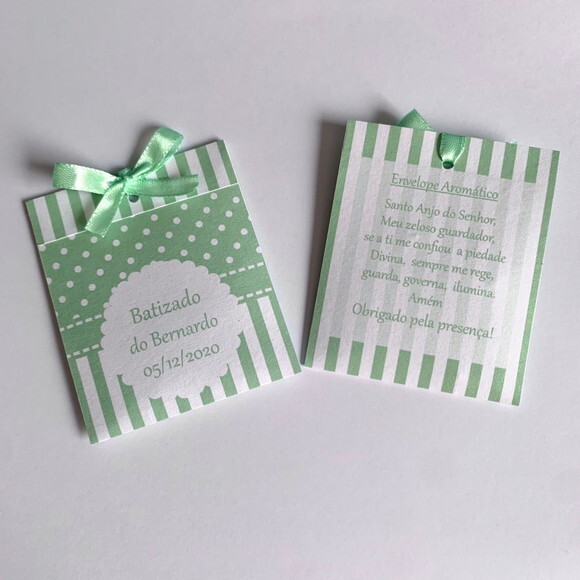 Lembrancinha Batizado Sachê perfumado para gavetas