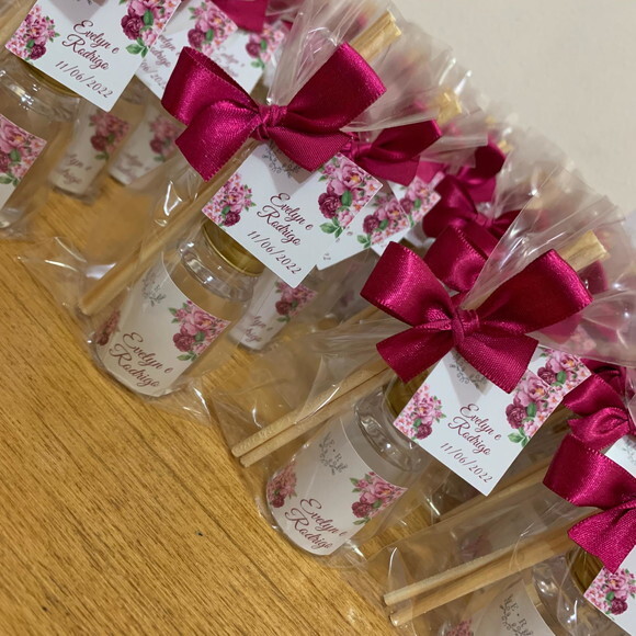 Lembrancinha Casamento Aromatizador Floral Pink