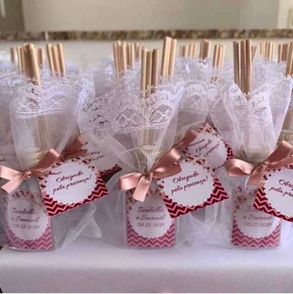 Lembrancinha Casamento difusor vidro 40ml