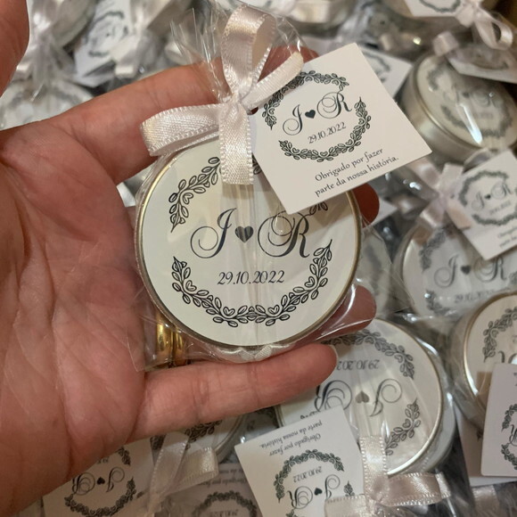 Lembrancinha Casamento Vela Aromática