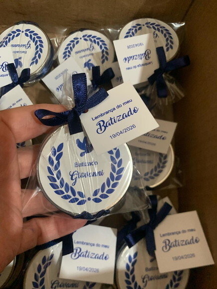 Lembrancinha com Mini Terço e Oração do Anjo da Guarda
