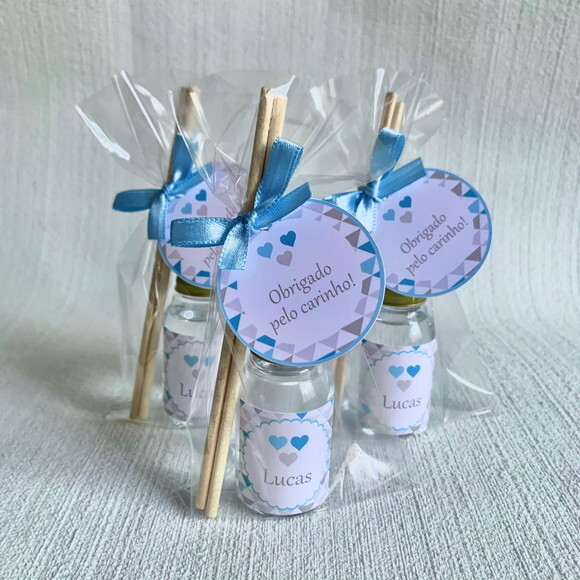 Lembrancinha Maternidade Aromatizador coração e triângulo