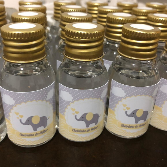 Lembrancinha Maternidade Aromatizador elefante Chevron