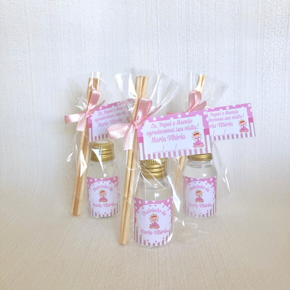 Lembrancinha Maternidade Aromatizador Ursinha Princesa