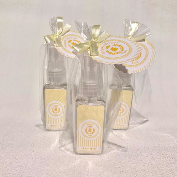 Lembrancinha Maternidade Home Spray Urso Rei Amarelo