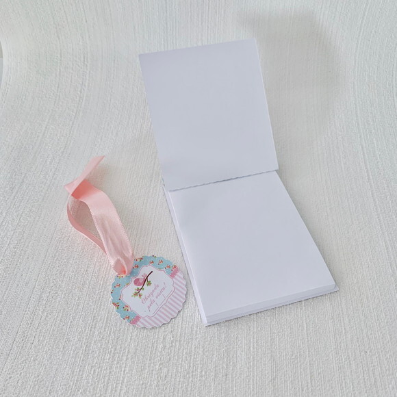 Lembrancinha Maternidade Mini Bloco personalizado Passarinho