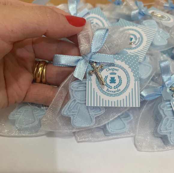 Lembrancinha Maternidade Sabonete Anjinho Azul