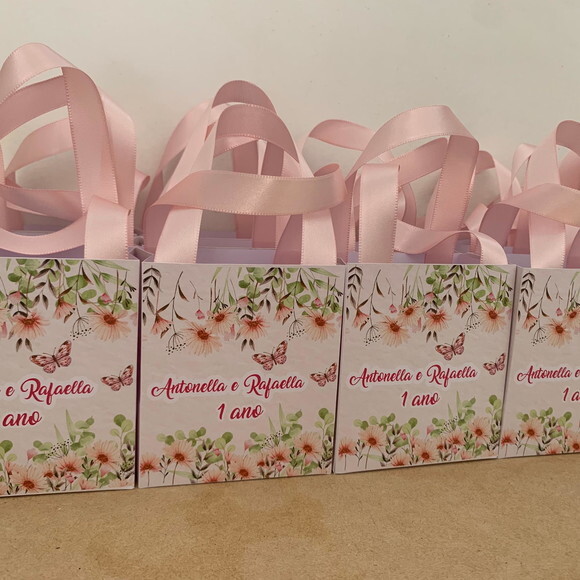 Sacolinha Personalizada Aniversário Jardim Encantado