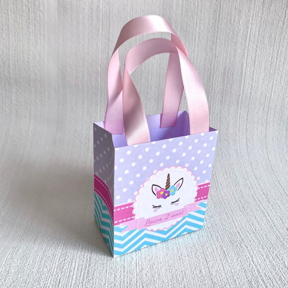 Sacolinha personalizada Unicórnio