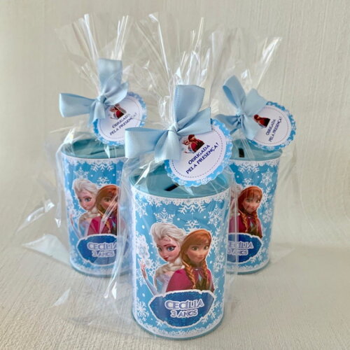25 Cofrinhos Personalizado Frozen