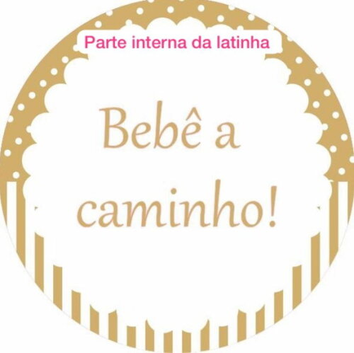 Anúncio Gravidez Coração Dourado