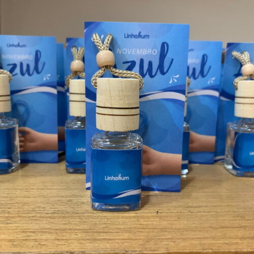 Aromatizador p/ Carro Brinde Empresa Novembro Azul